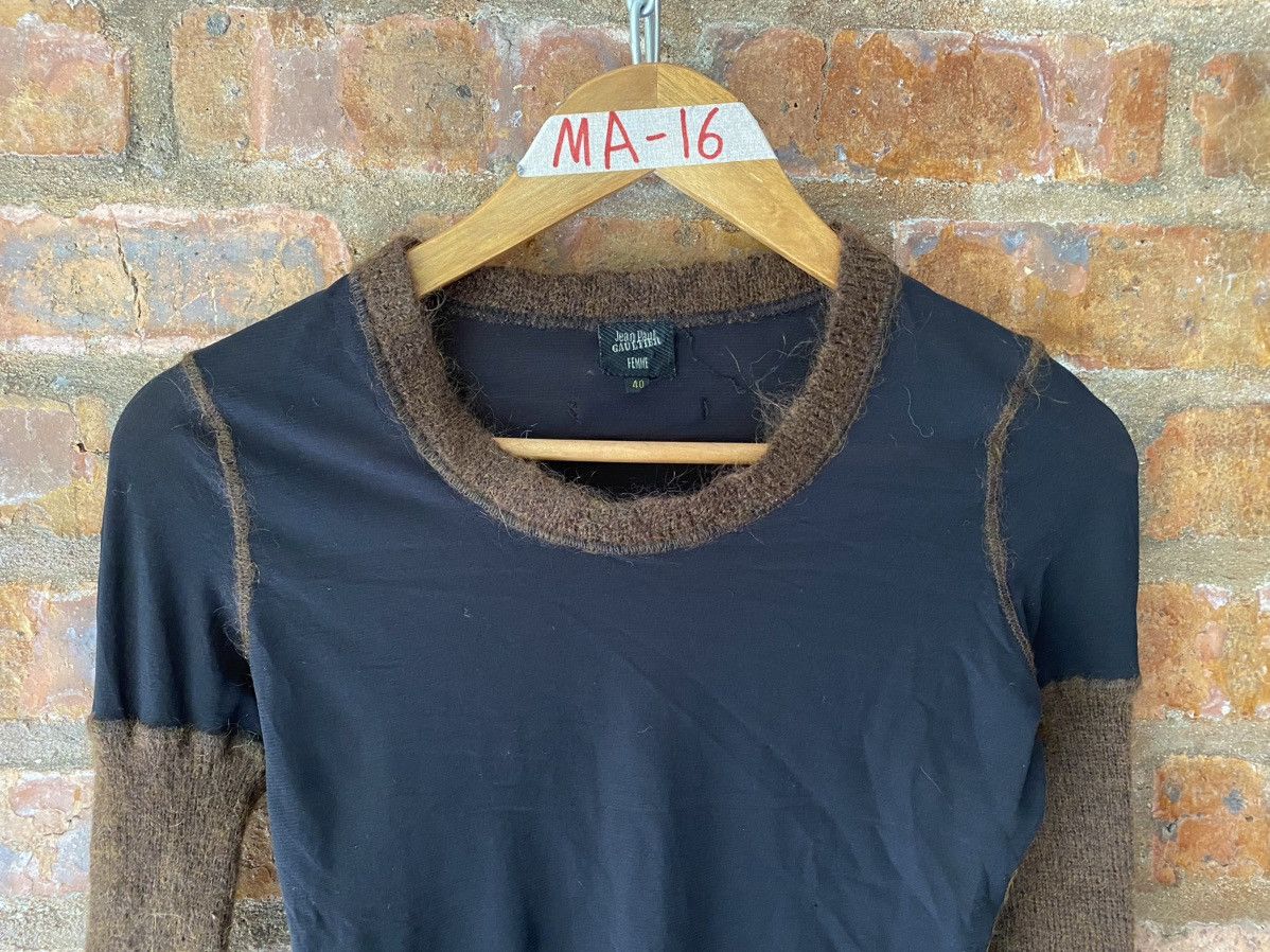 Jean Paul Gaultier 🔥1990s JPG mesh hybrid LS Size S / US 4 / IT 40 - 3 Thumbnail