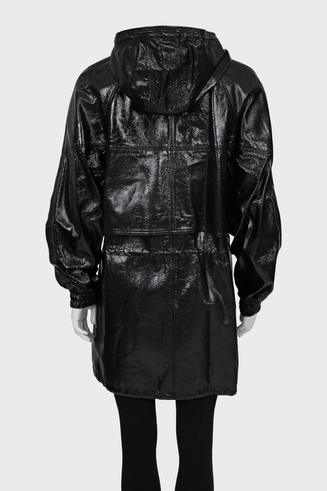 Saint Laurent Paris Saint Laurent Paris Leather Black Parka F38/S Size S / US 4 / IT 40 - 3 Thumbnail