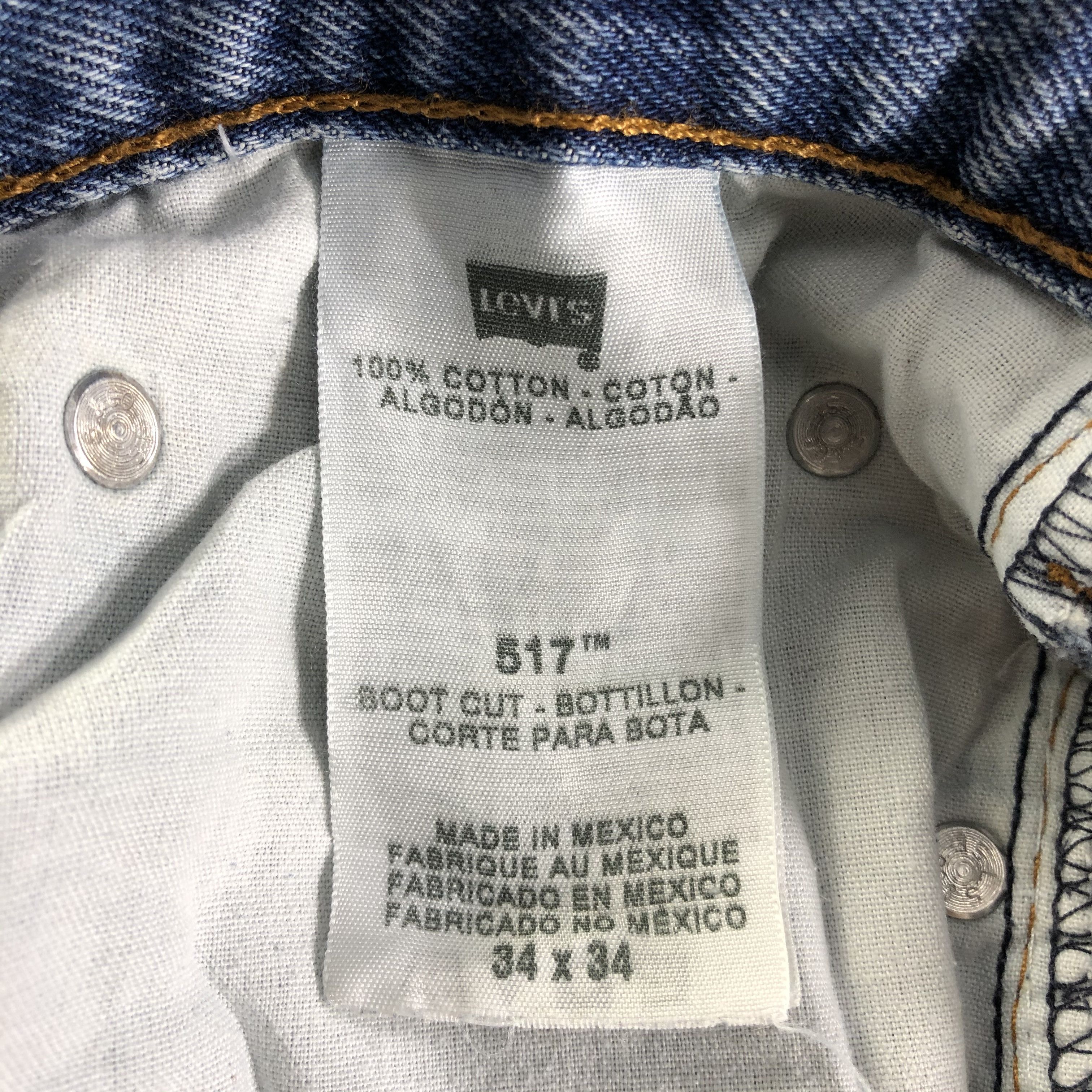 Levi's Vintage Blue Wash Levis 517 Jeans-J4381 Size US 36 / EU 52 - 13 Thumbnail
