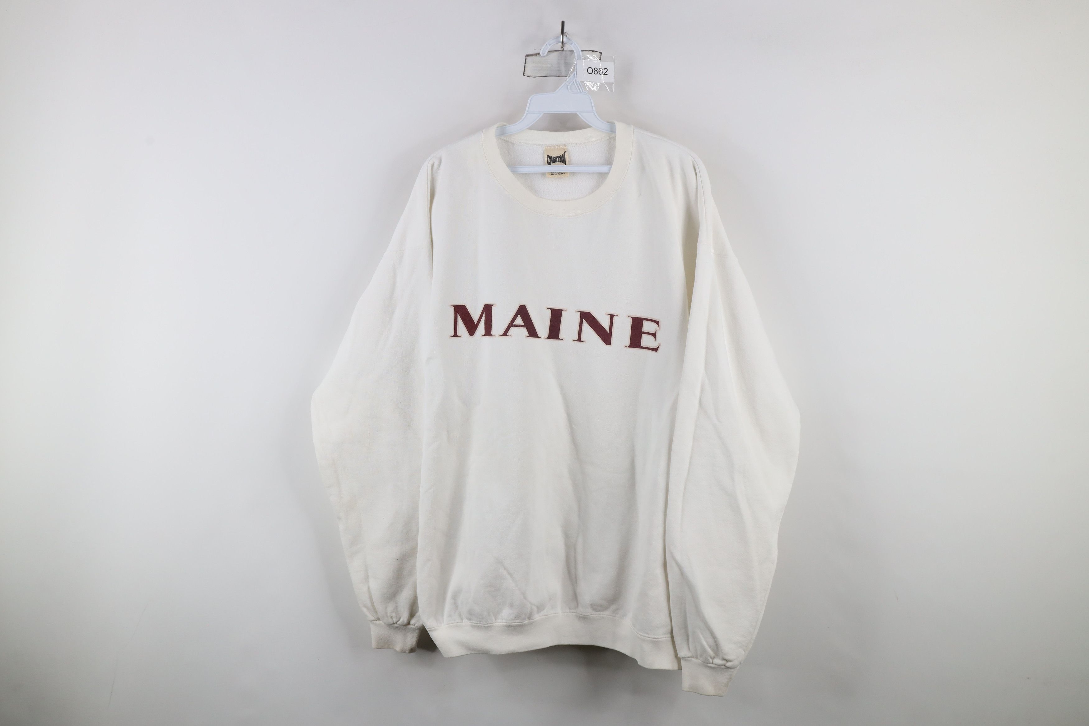 Vintage Vintage 90s Streetwear Spell Maine Crewneck Sweatshirt USA Size US L / EU 52-54 / 3 - 1 Thumbnail
