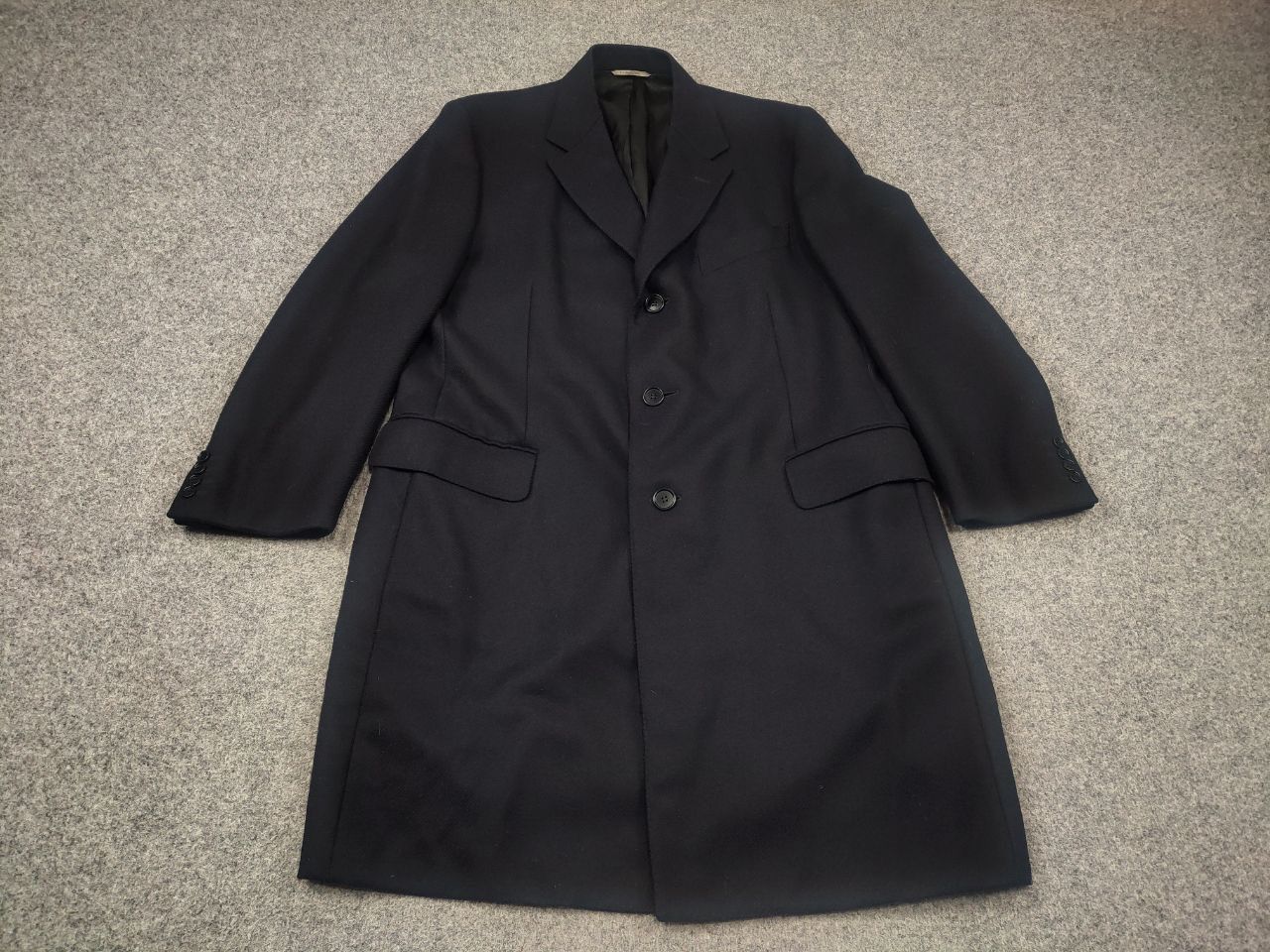 Canali Canali Italy Design 57110 Wool Classic Overcoat Mens Jacket Size US XL / EU 56 / 4 - 3 Thumbnail