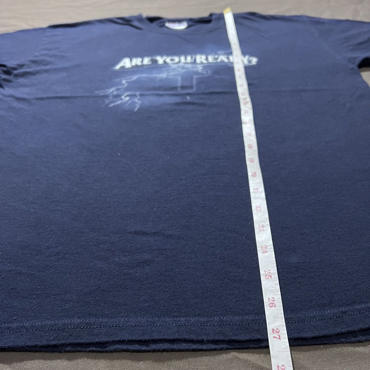 Vintage Vintage Y2K ARE YOU READY? Thunder God Jesus Bible Holy Tee Size US L / EU 52-54 / 3 - 6 Thumbnail