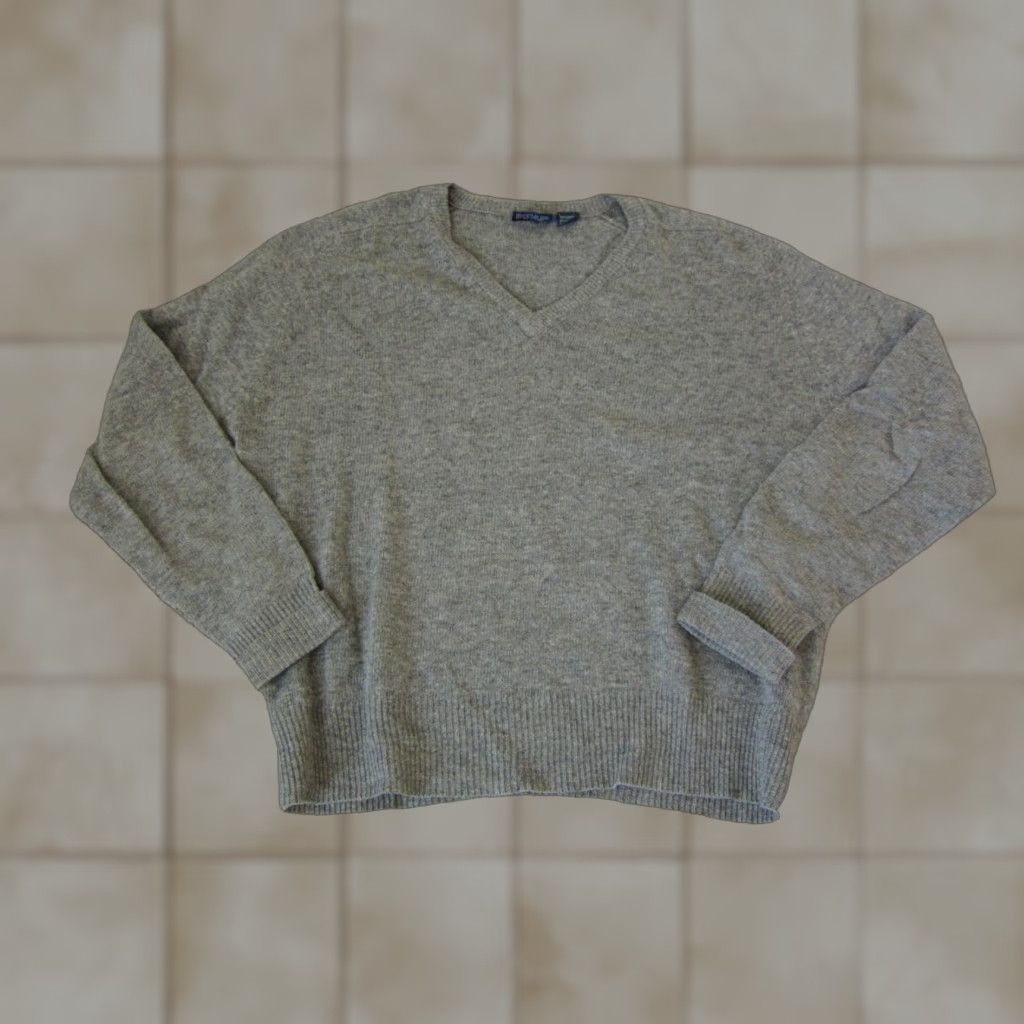 Jockey VINTAGE Jockey Sweater Mens XL Gray Wool Acrylic V-Neck 60s 70s Pullover Size US XL / EU 56 / 4 - 1 Thumbnail
