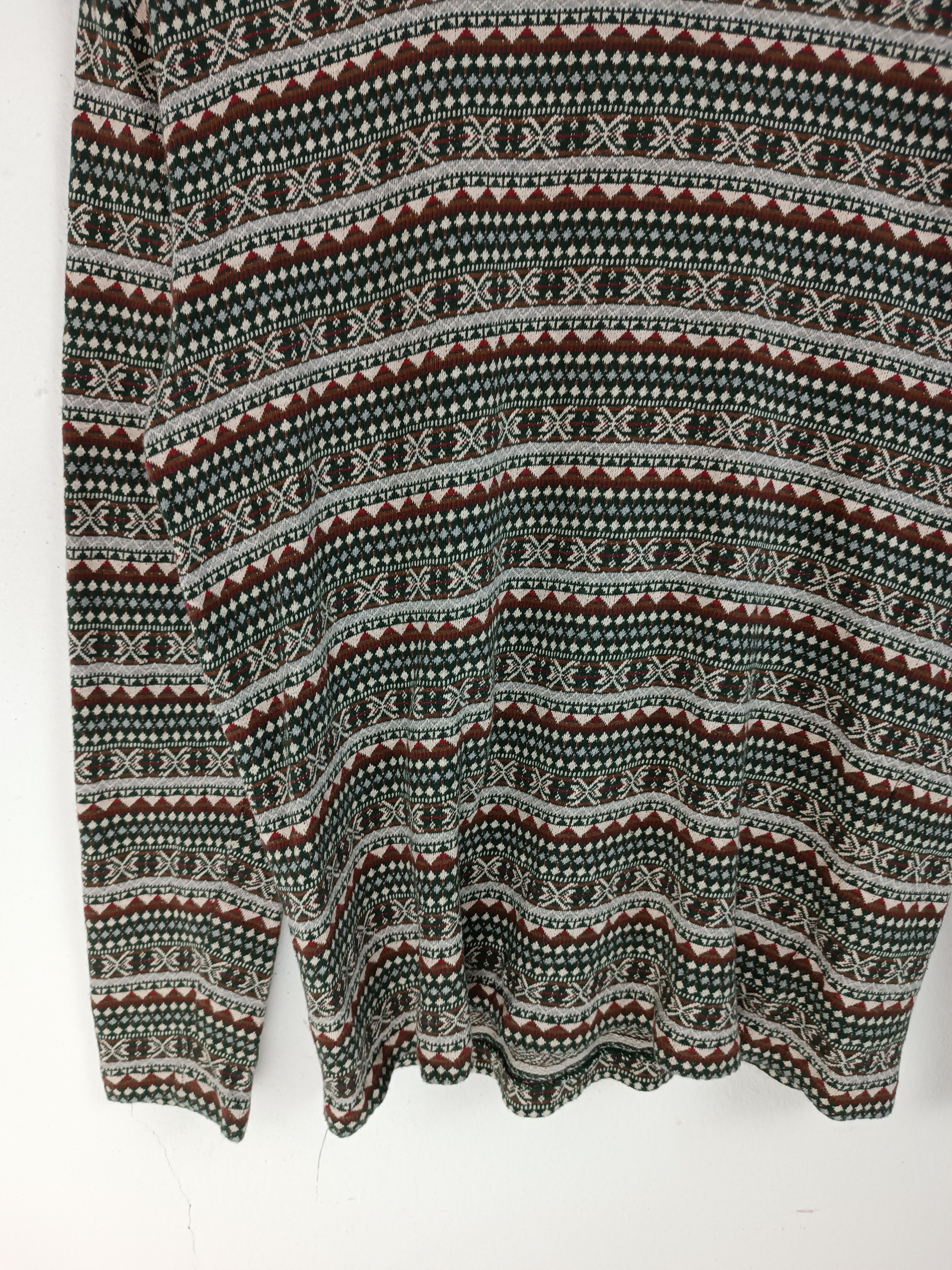 Japanese Brand VINTAGE ATELIER MEIKU TRIBAL RETRO KNITWEAR VERY RARE Size M / US 6-8 / IT 42-44 - 6 Thumbnail
