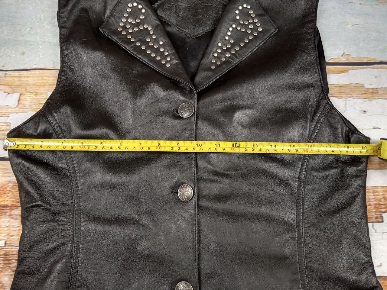 Stars & Stripes Stars & Stipes Women Leather Moto Biker Vest Size XL / US 12-14 / IT 48-50 - 11 Thumbnail