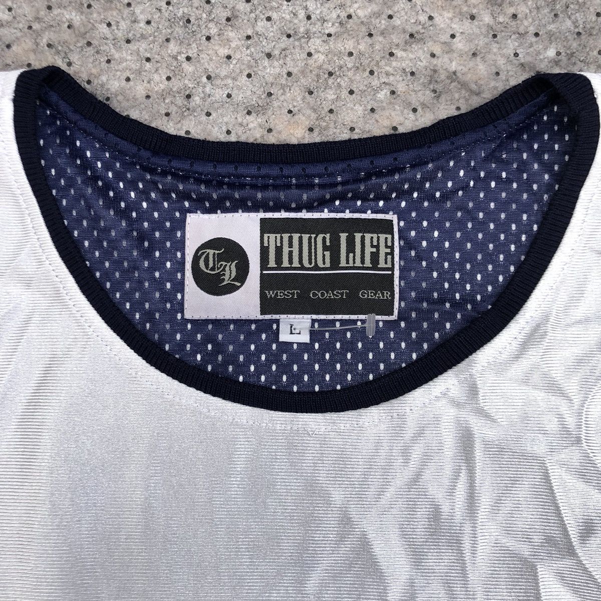 Rap Tees × Vintage Vintage Thug Life Sleeveless Jersey Size US L / EU 52-54 / 3 - 4 Thumbnail
