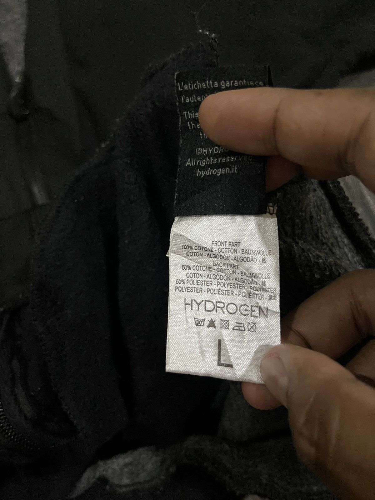 HYDROGEN HYDROGEN ZIPPER HOODIE Size US L / EU 52-54 / 3 - 14 Thumbnail