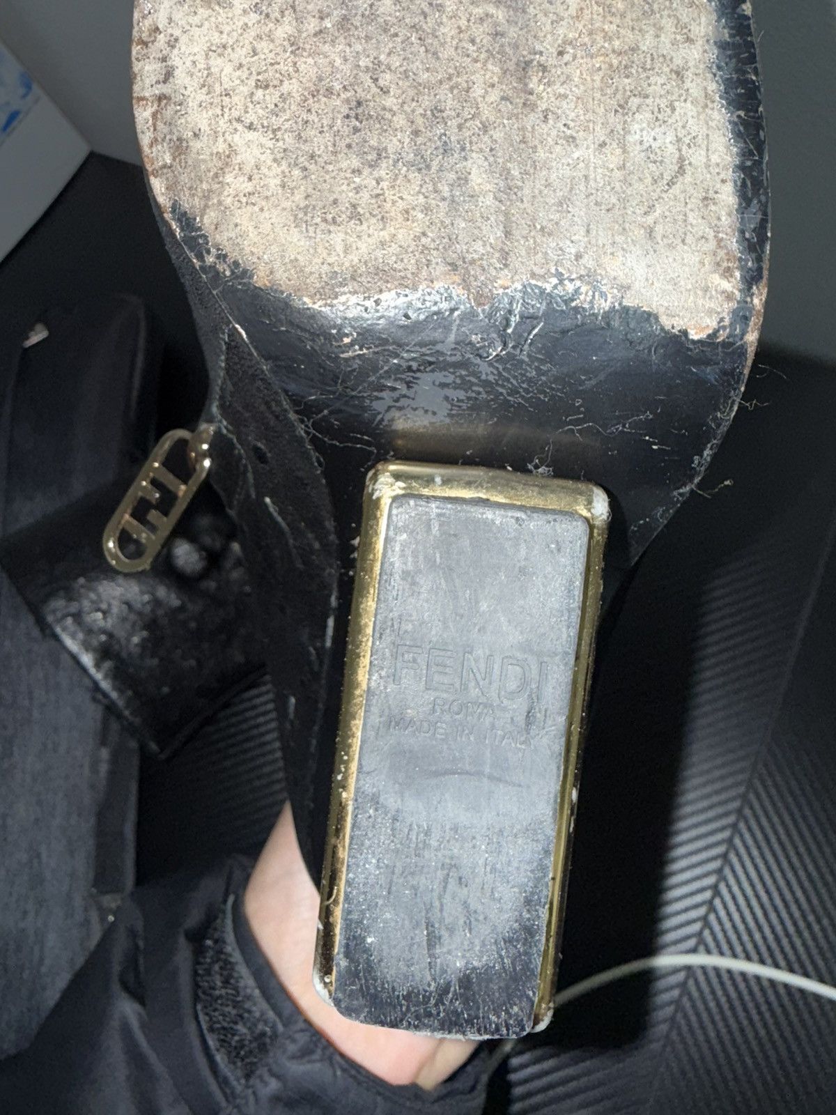 Fendi Fendi Metal Slingback Heels Size US 6.5 / IT 36.5 - 7 Thumbnail