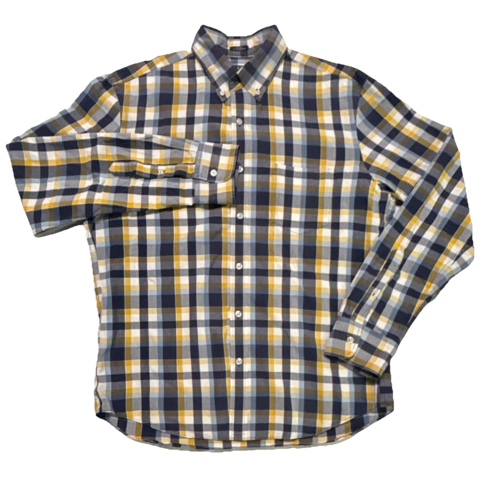 J.Crew J.CREW Flex Washed Slim Fit Plaid Button-Down Large Size US L / EU 52-54 / 3 - 1 Thumbnail