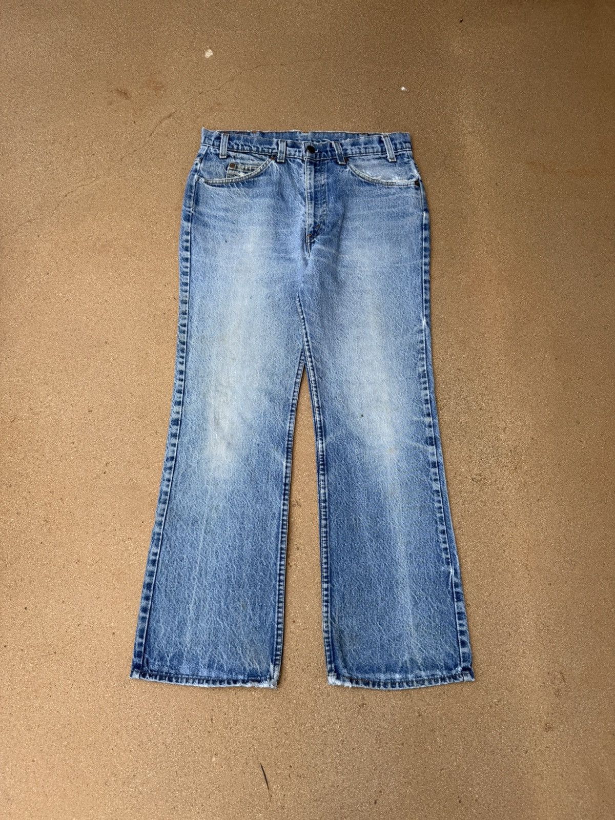 Levi's Vtg 80’s Levi’s 517 Red Tab Bootcut Flare Denim Jeans 33x29 Size US 33 - 1 Thumbnail