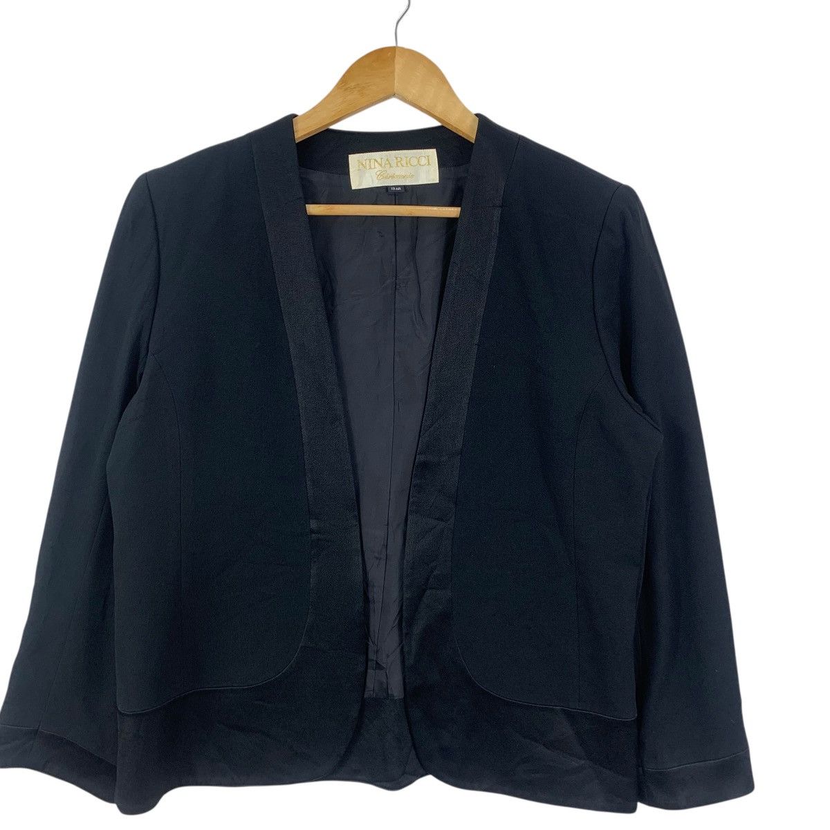 Nina Ricci Vintage 80’ NINA RICCI CEREMONIE Collection Black Blazer Size M / US 6-8 / IT 42-44 - 5 Thumbnail