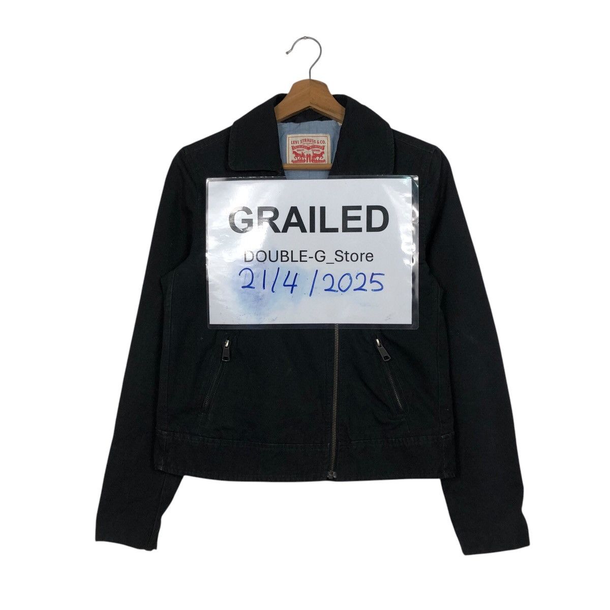 📌Vintage Chore Biker Jacket Levi's Double Collar
