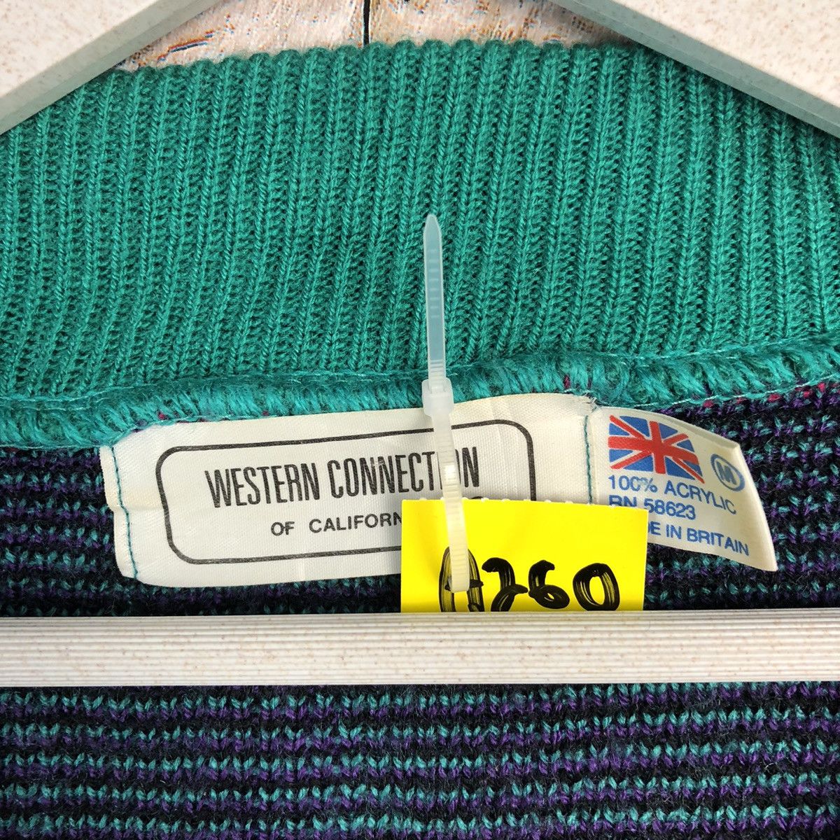 Homespun Knitwear Western Collection Green vintage art Knitwear #A260 Size US M / EU 48-50 / 2 - 9 Thumbnail