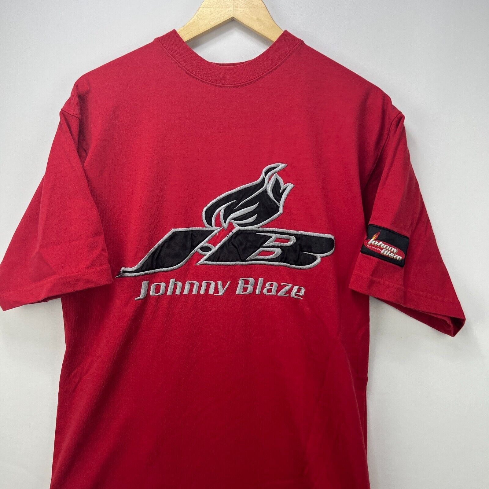 Vintage Y2K Johnny Blaze Hip Hop T-Shirt Large Method Man