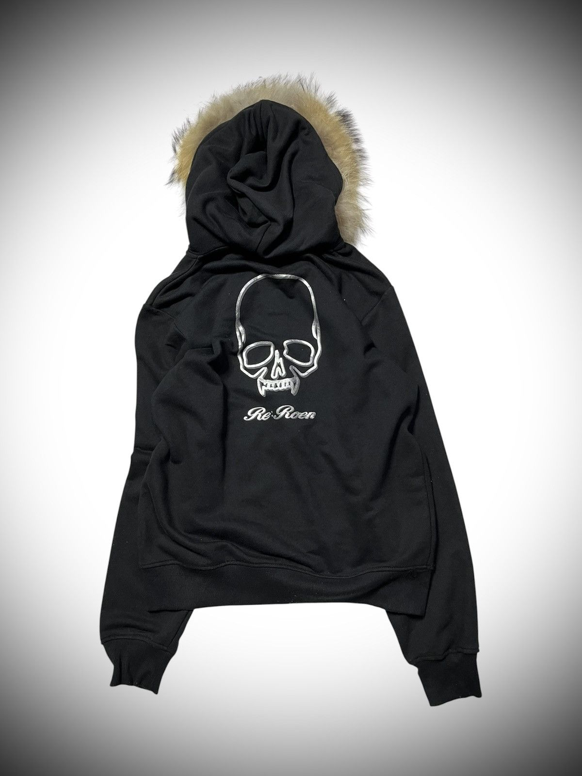 Roen Japanese Re:Roen faux black vkei fur hoodie Size US L / EU 52-54 / 3 - 2 Thumbnail