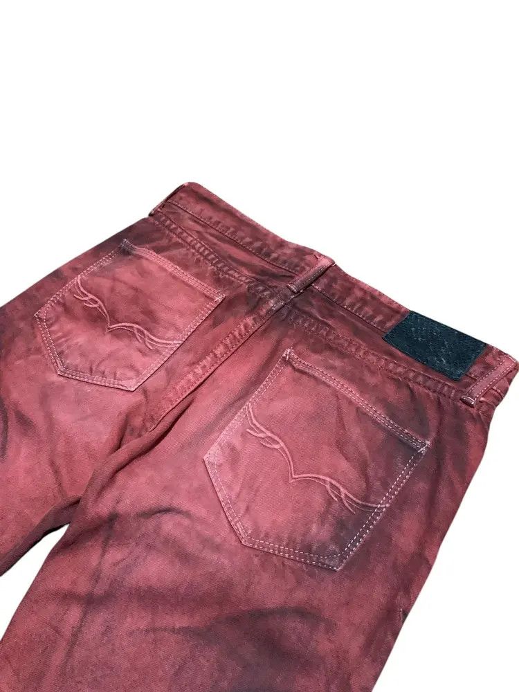 GOSTAR DE FUGA FUGA japan gothic bloody red flared jeans Size US 30 / EU 46 - 9 Thumbnail