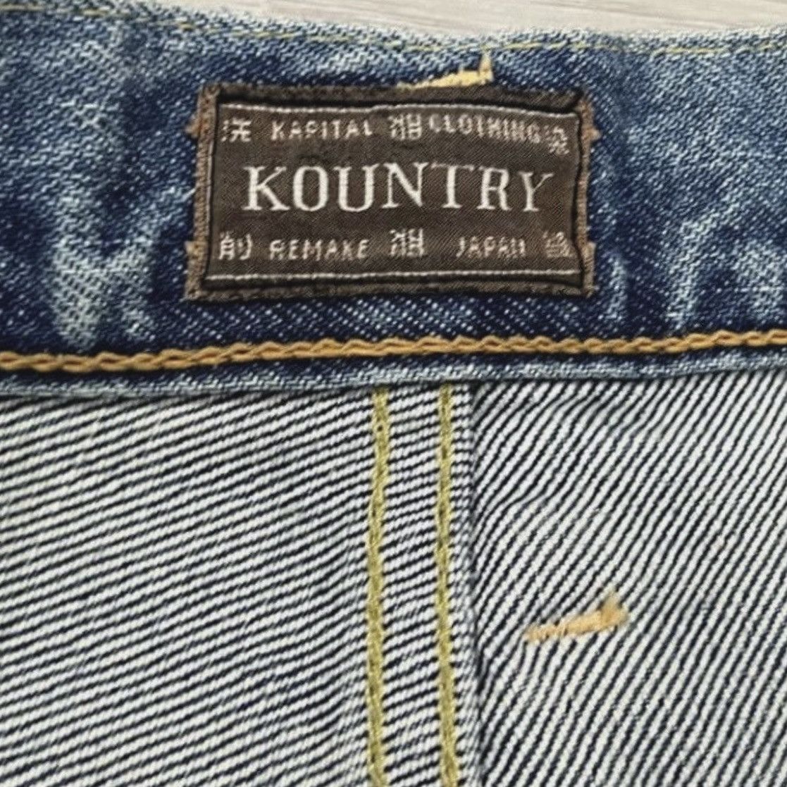 Kapital Kapital Carpenter Gemstone Studded Denim Shorts Size US 34 / EU 50 - 4 Thumbnail