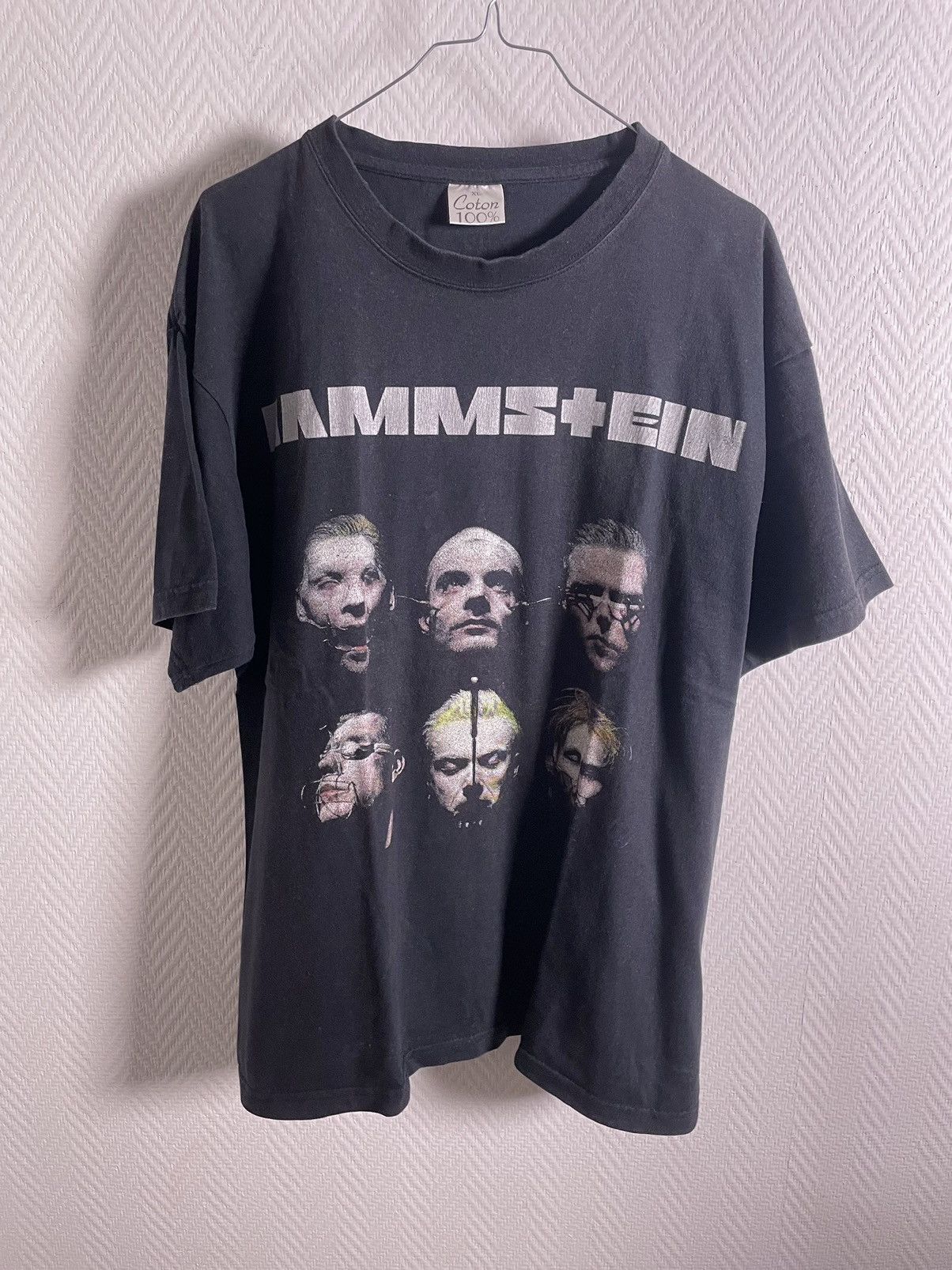 image of Band Tees x Vintage 1997 Rammstein Sehnsucht Size XL in Black, Men's