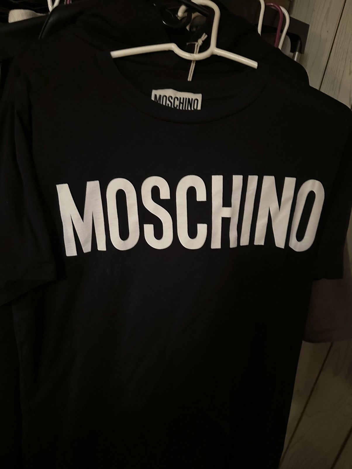 Moschino Moschino Black Men’s T Shirt / White Bold Logo Size US XS / EU 42 / 0 - 7 Thumbnail