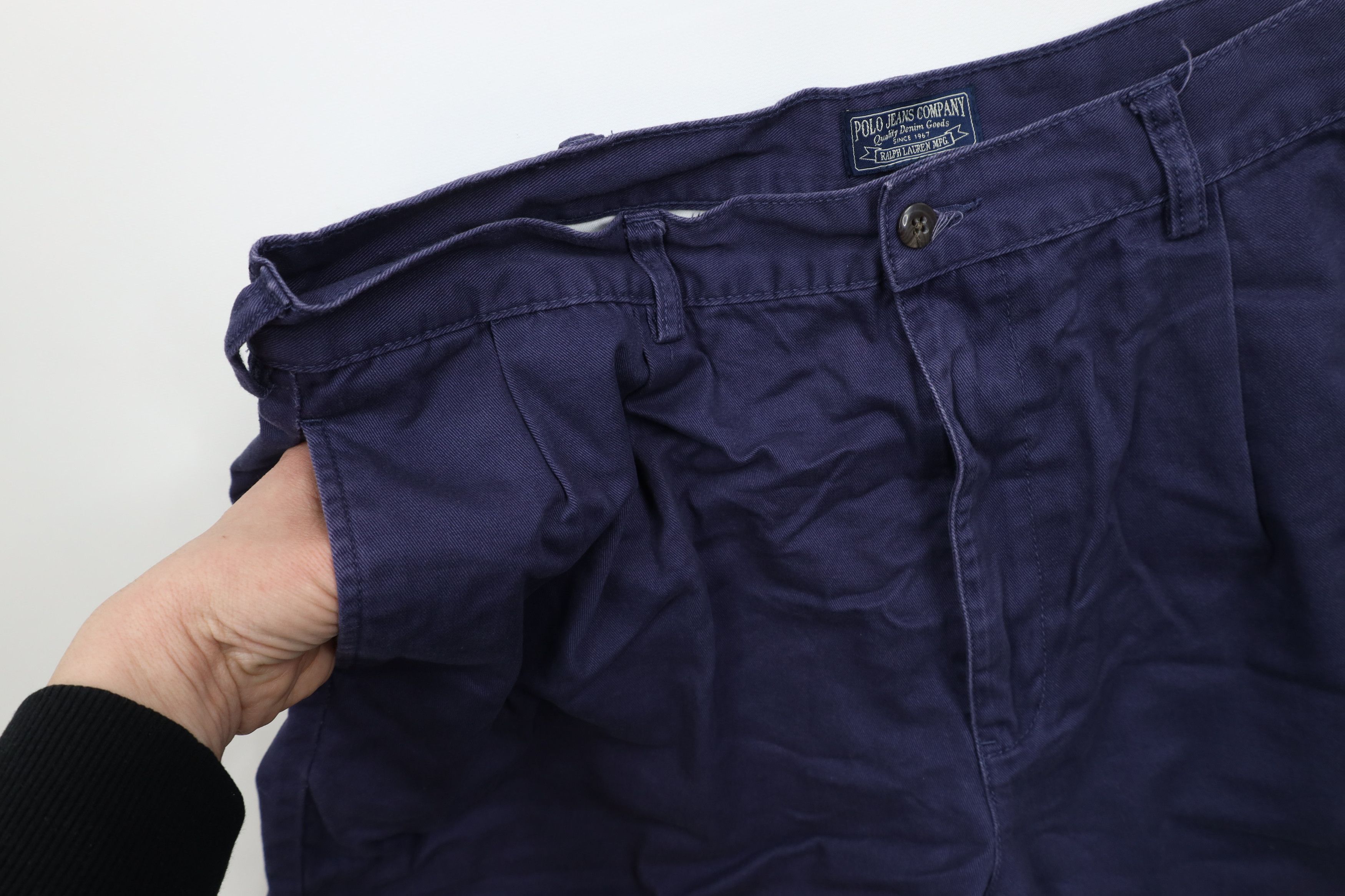 Ralph Lauren × Vintage Vintage 90s Ralph Lauren Pleated Above Knee Chino Shorts Size US 36 / EU 52 - 6 Thumbnail