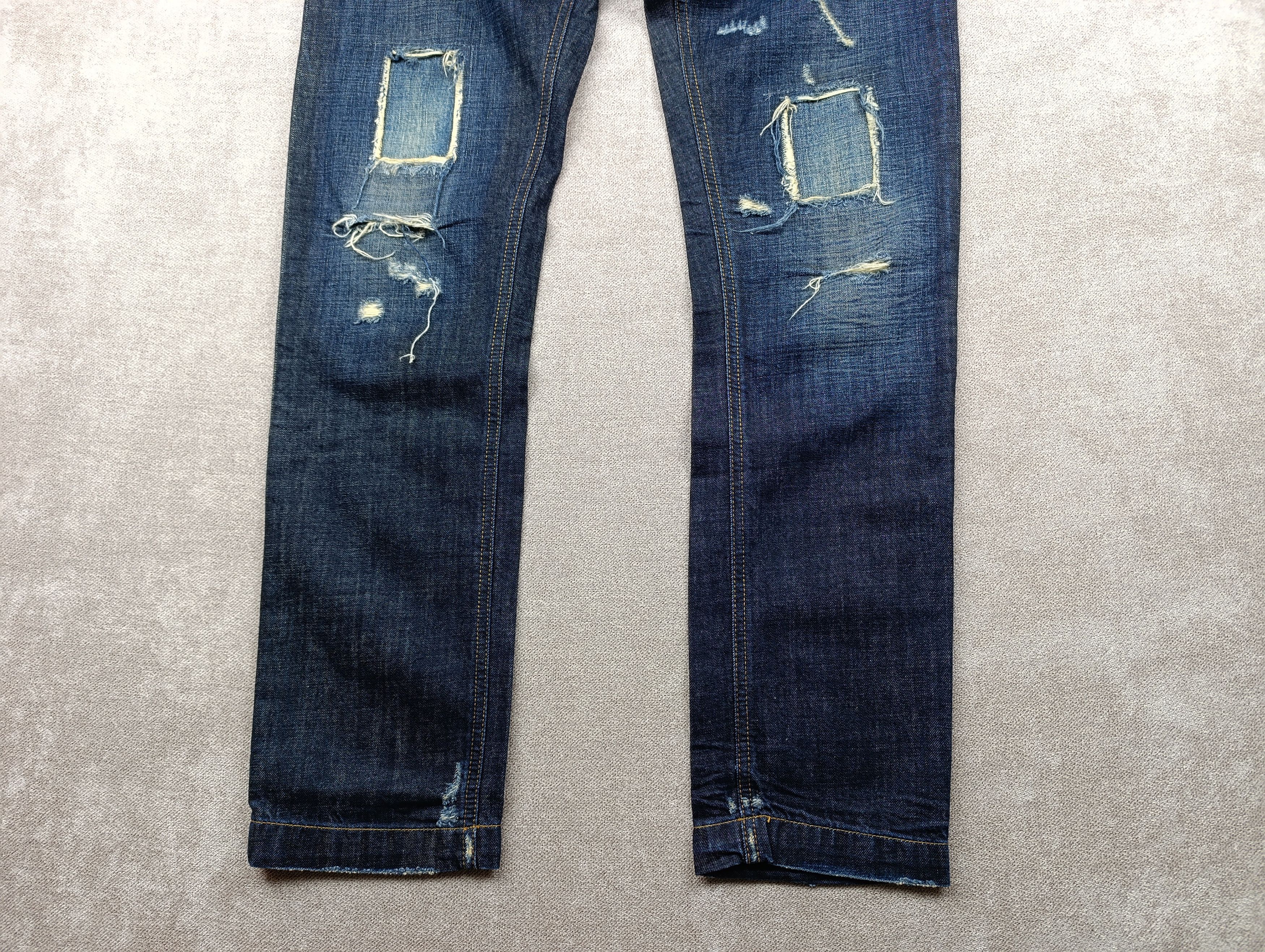Dolce & Gabbana Dolce & Gabbana Distressed Indigo Denim Pants Jeans Size US 33 - 10 Thumbnail
