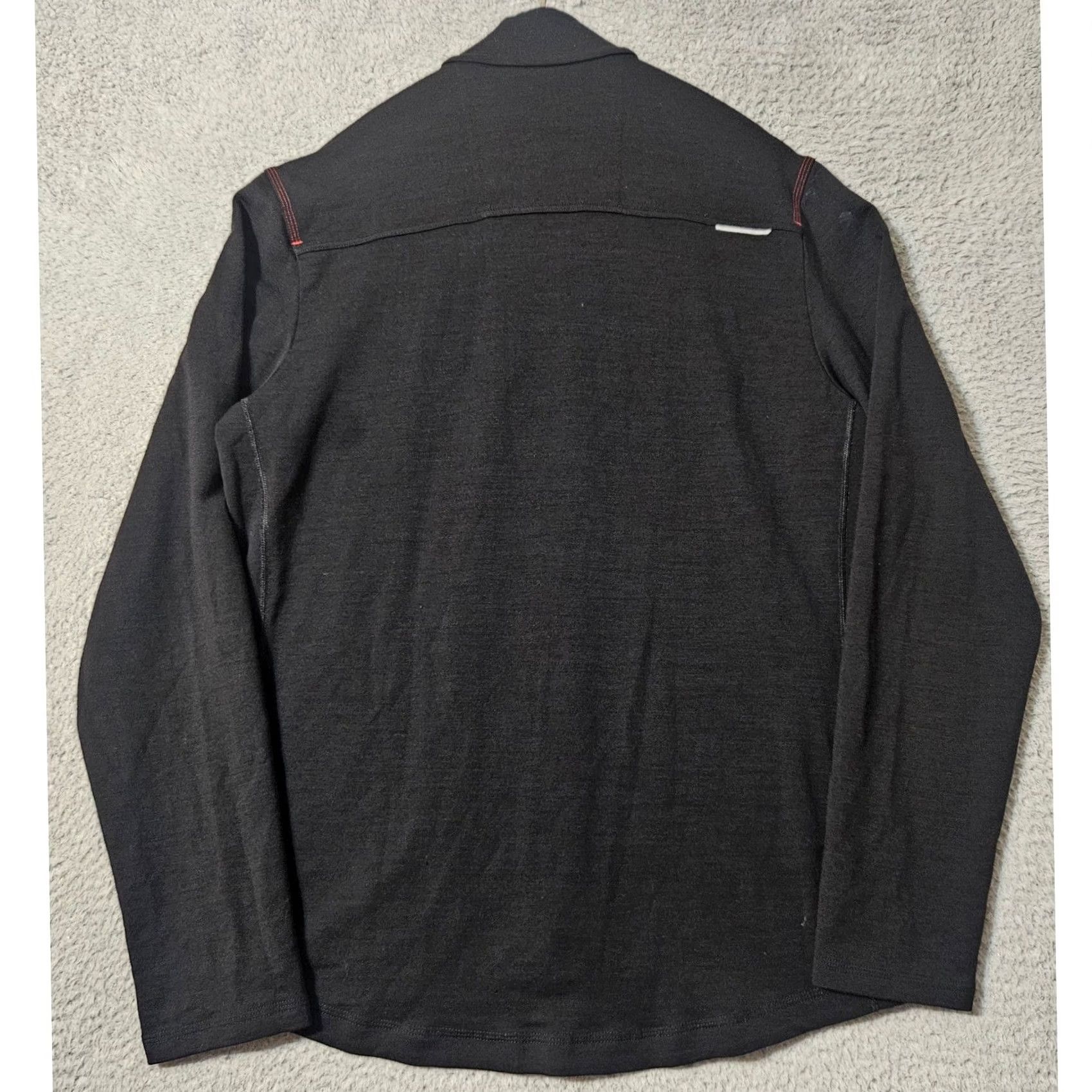 Icebreaker Icebreaker Sweater Mens XL Black Merino Wool Stretch Full Zip Jacket Size Size US XL / EU 56 / 4 - 2 Thumbnail