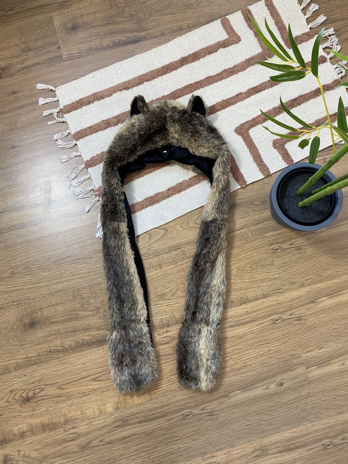 Vintage VINTAGE BEAR FLUFFY FUR MOHAIR TEDDY USHANKA AVIATOR HAT Size ONE SIZE - 3 Thumbnail