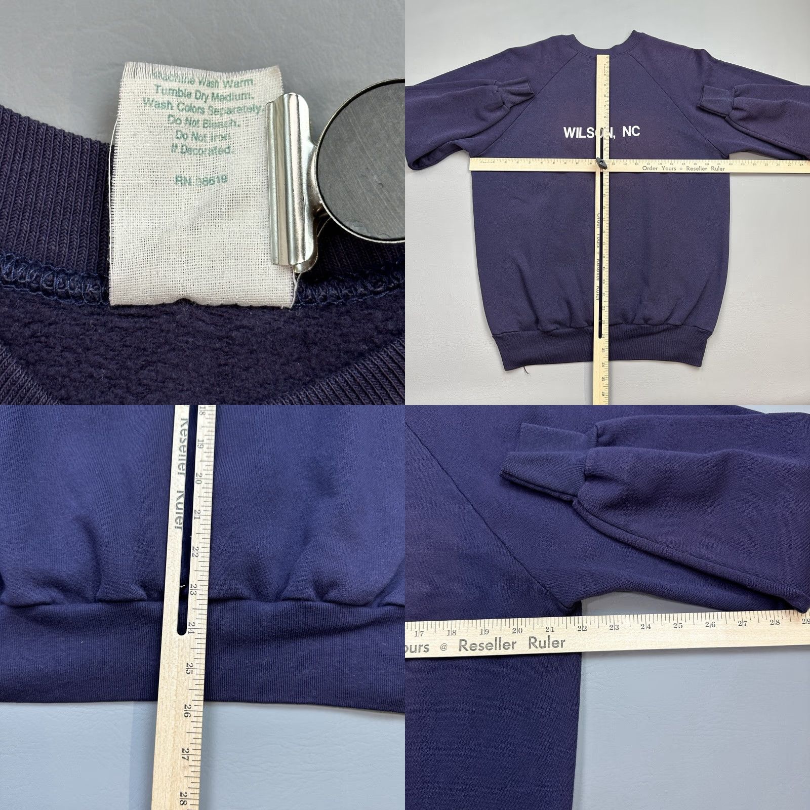 Anvil VINTAGE Anvil Sweatshirt Mens XL Purple Americas Pride Crewneck Pullover USA 80s Size US XL / EU 56 / 4 - 8 Thumbnail