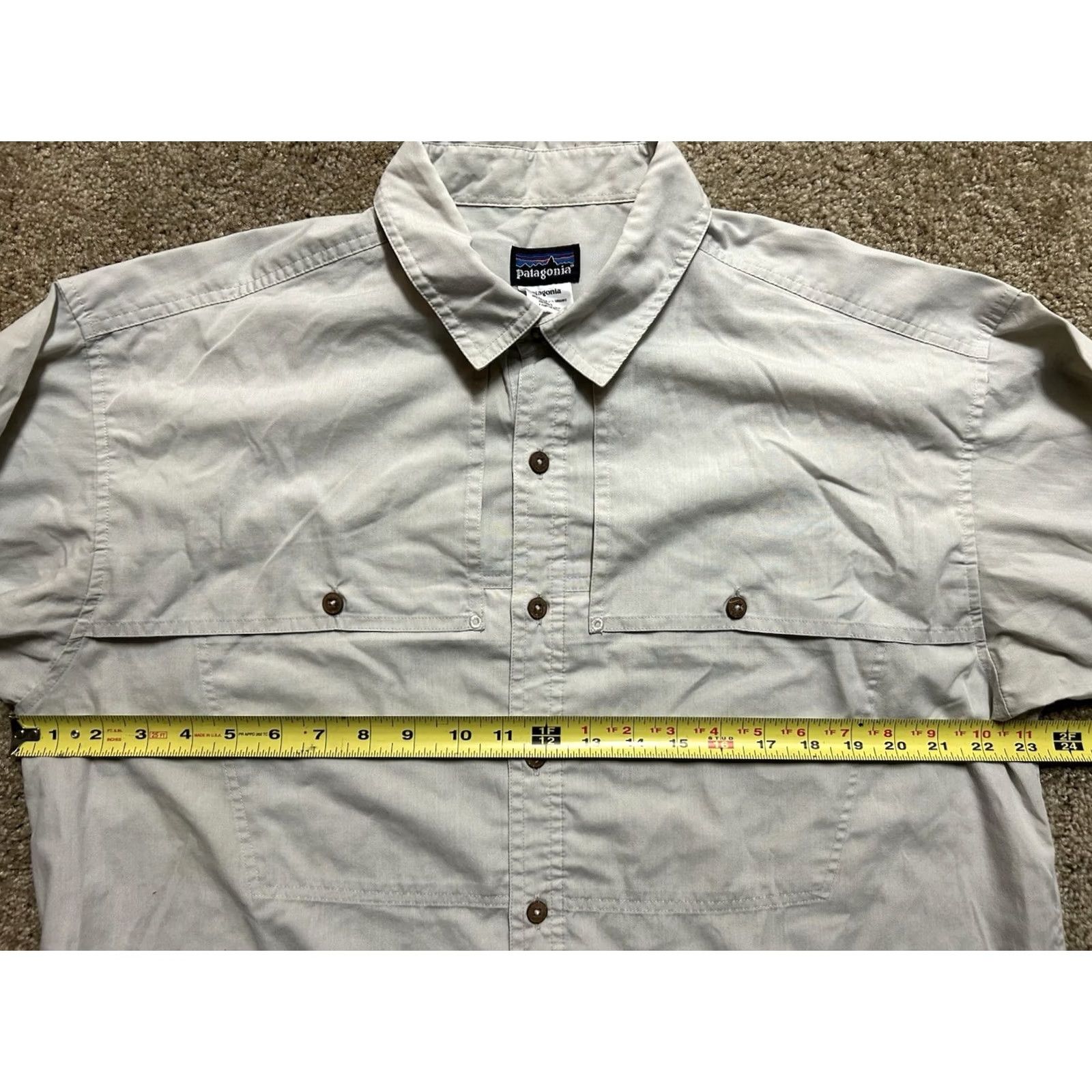 Patagonia VINTAGE Patagonia Shirt Men L Khaki Long-Sleeve Island Hopper Button-Up Size US L / EU 52-54 / 3 - 8 Thumbnail
