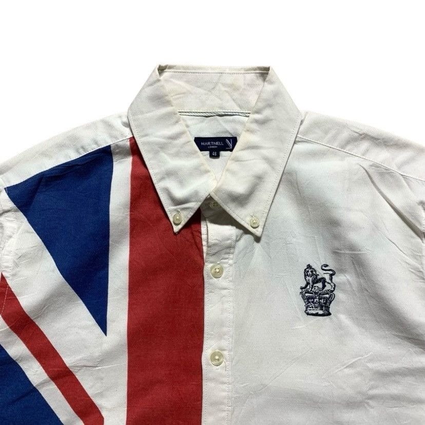 Nicole Club Vtg Nicole Club Hartnell London Union Jack Shirt Buttondown Size US M / EU 48-50 / 2 - 2 Thumbnail