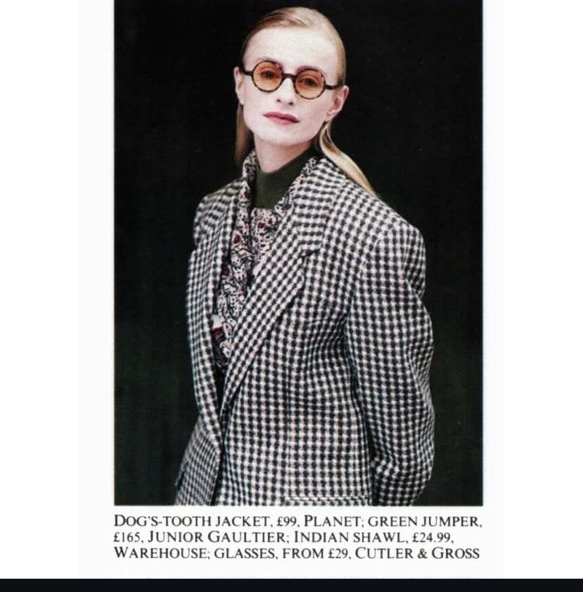 Jean Paul Gaultier SS88 JPG checkered tartan balloon crop denim jacket Size US M / EU 48-50 / 2 - 18 Thumbnail