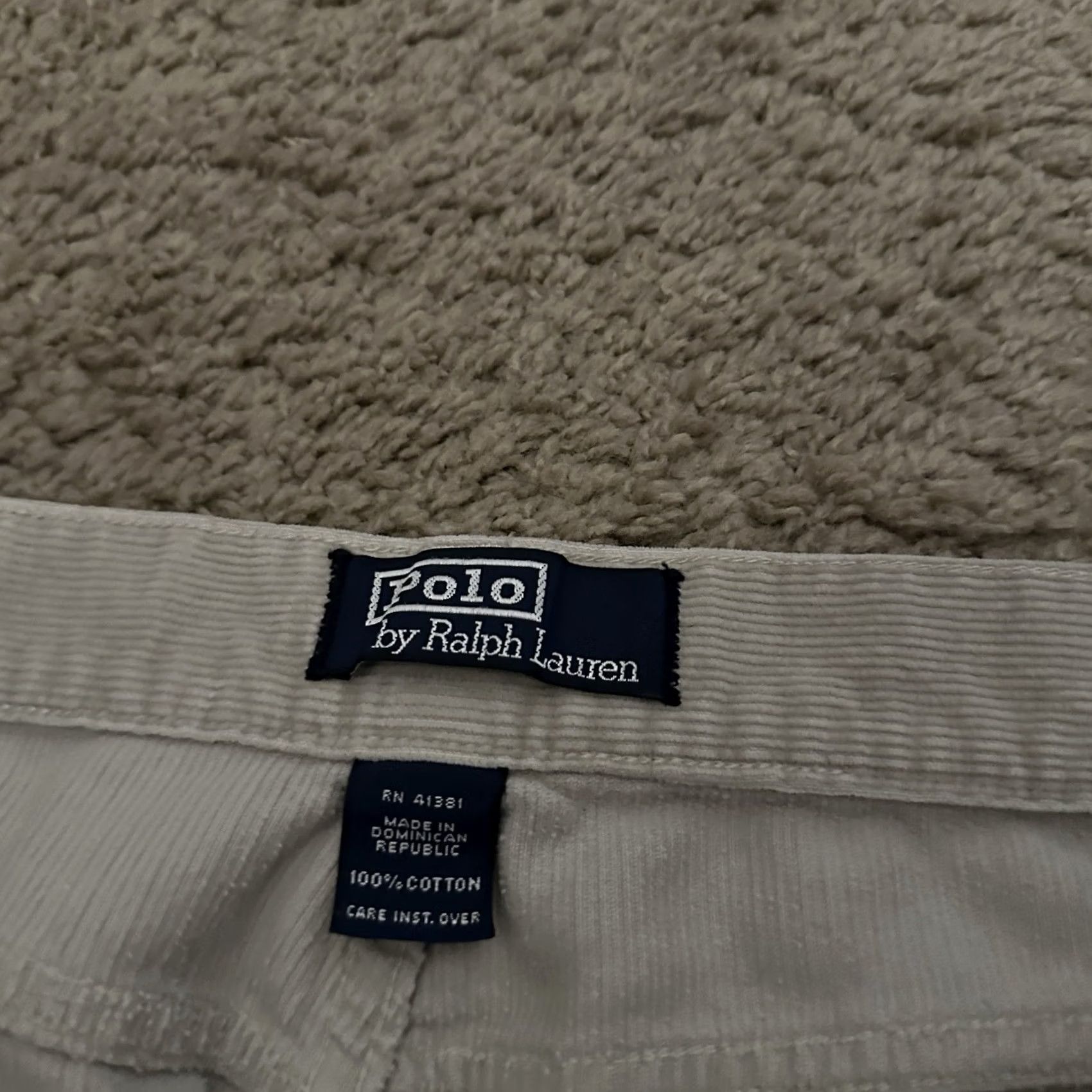 Polo Ralph Lauren VINTAGE Polo Ralph Lauren Corduroy Pants Mens 32x31 Beige Stretch Straight Fit Size US XS / EU 42 / 0 - 2 Thumbnail