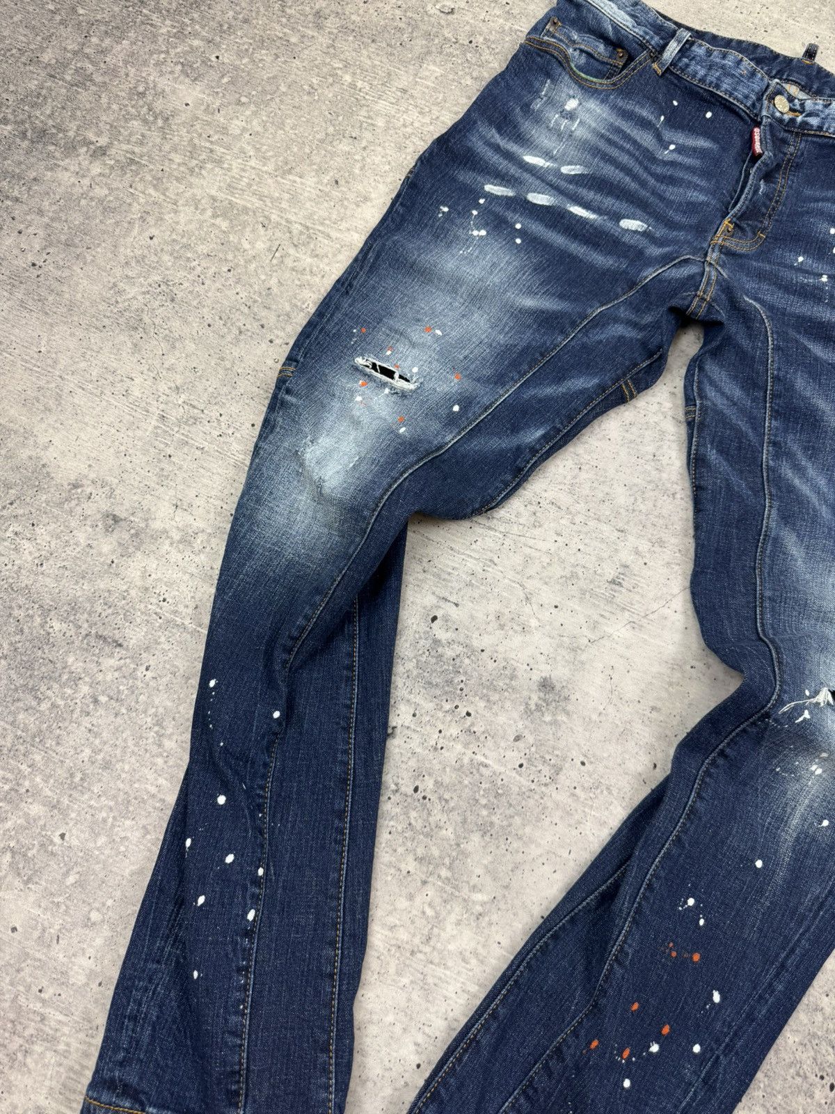Dsquared2 Dsquared2 Dsquared Painted Patchwork Italian Jeans Trousers Size US 36 / EU 52 - 8 Thumbnail
