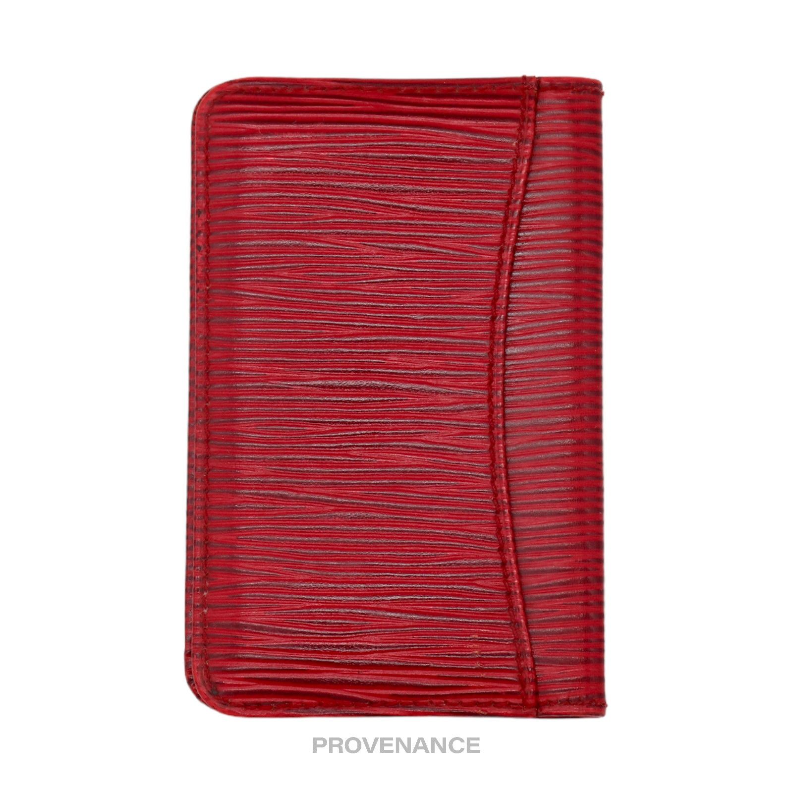 Louis Vuitton 🔴 Louis Vuitton "MALLETIER" PO Wallet - Red Epi Size ONE SIZE - 3 Thumbnail