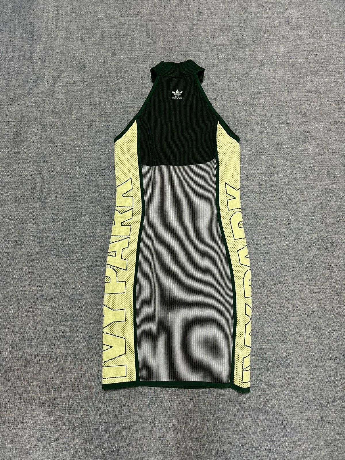 Adidas Adidas Ivy Park Knit Logo Green Dress Small Size S / US 4 / IT 40 - 7 Thumbnail