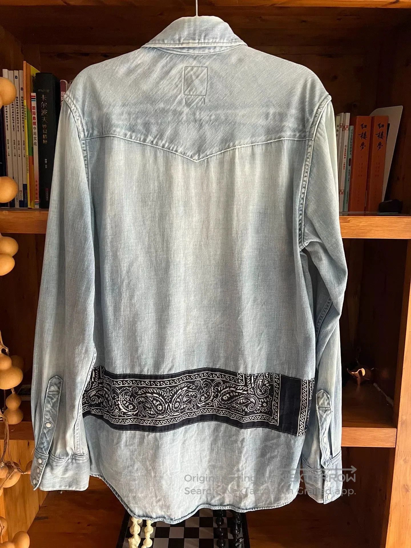 Visvim visvim 2017 denim shirt with paisley print. Size US M / EU 48-50 / 2 - 6 Thumbnail