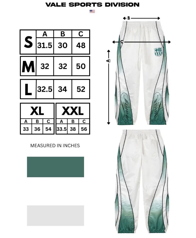 Vale 💀Vale Action Track Pants💀 Size US 36 / EU 52 - 6 Thumbnail