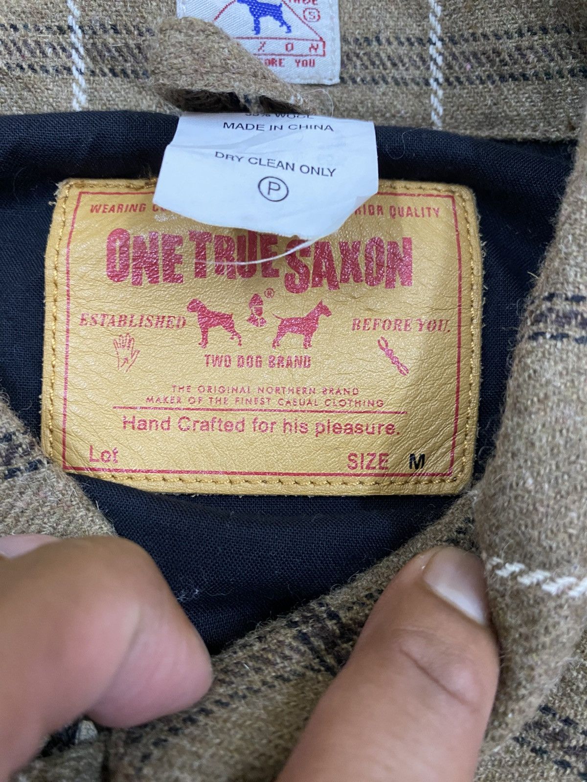 Vintage Vtg One True Saxon Jacket Size US M / EU 48-50 / 2 - 10 Thumbnail