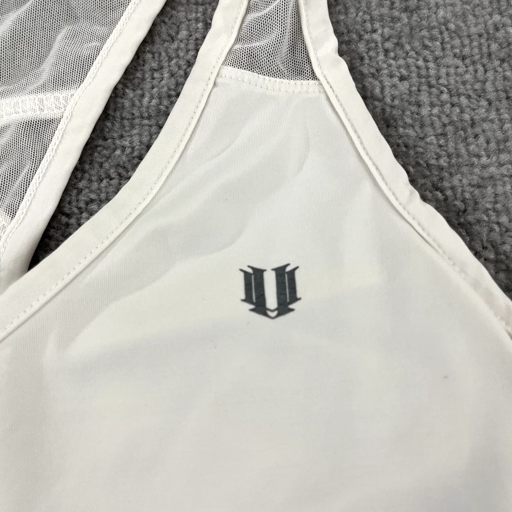 Eleventy VENUS WILLIAMS ELEVEN Top Womens Medium White Tennis Dress Stretch Padded Size M / US 6-8 / IT 42-44 - 4 Thumbnail