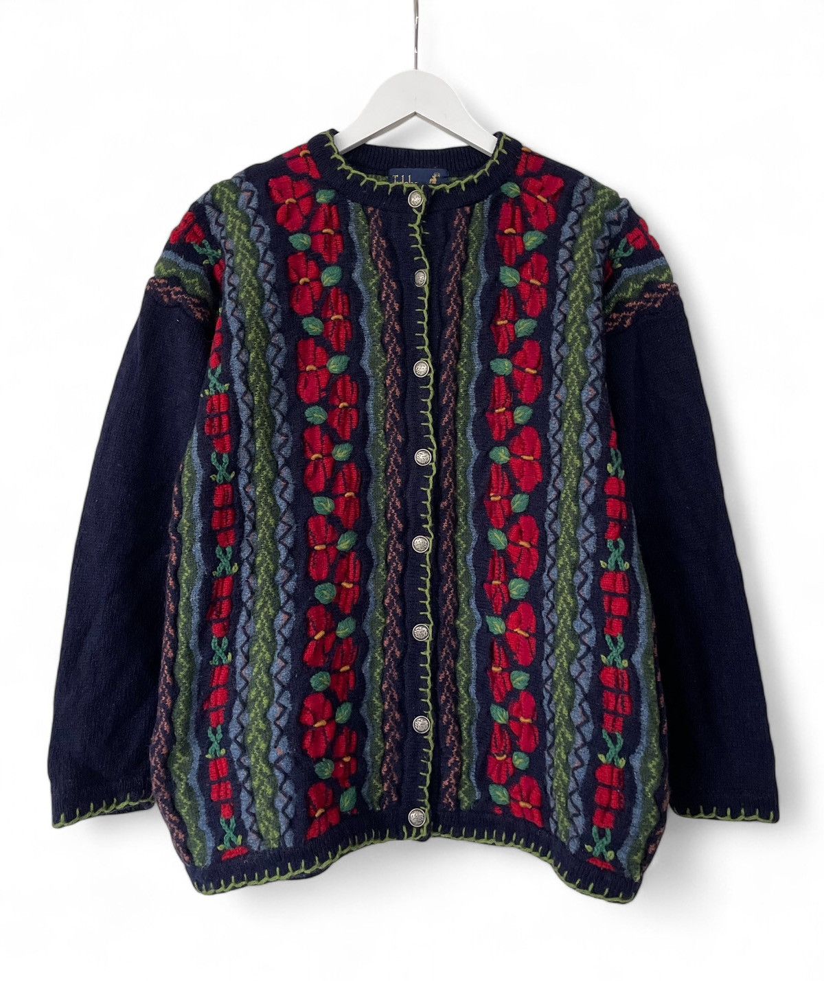 Vintage Vintage Tulchan Cardigan Sweater 100% Wool Women's Size M Size M / US 6-8 / IT 42-44 - 2 Thumbnail
