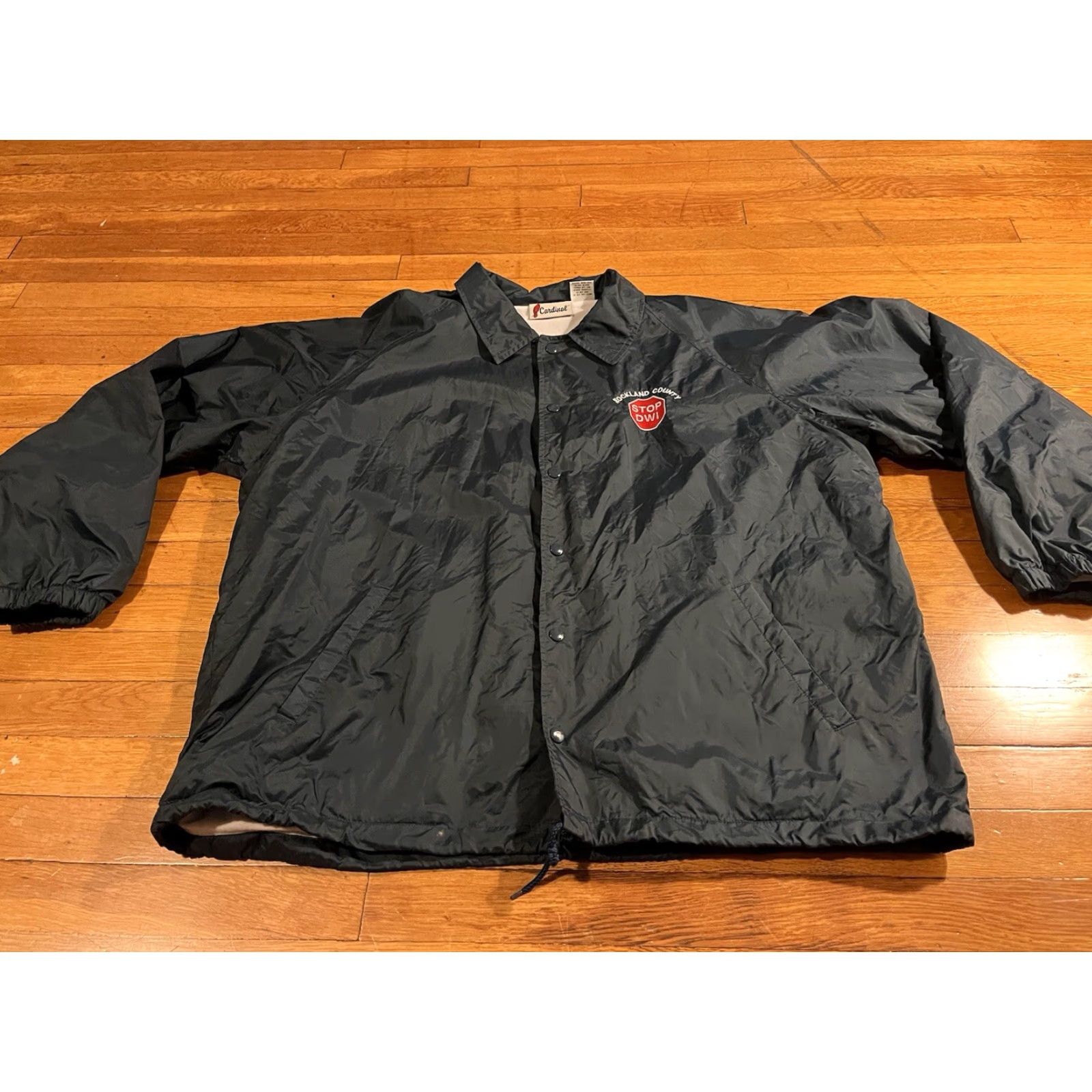 Vintage VINTAGE Rockland County Stop DWI Jacket Men’s 2XL Black 80s Size US XXL / EU 58 / 5 - 3 Thumbnail