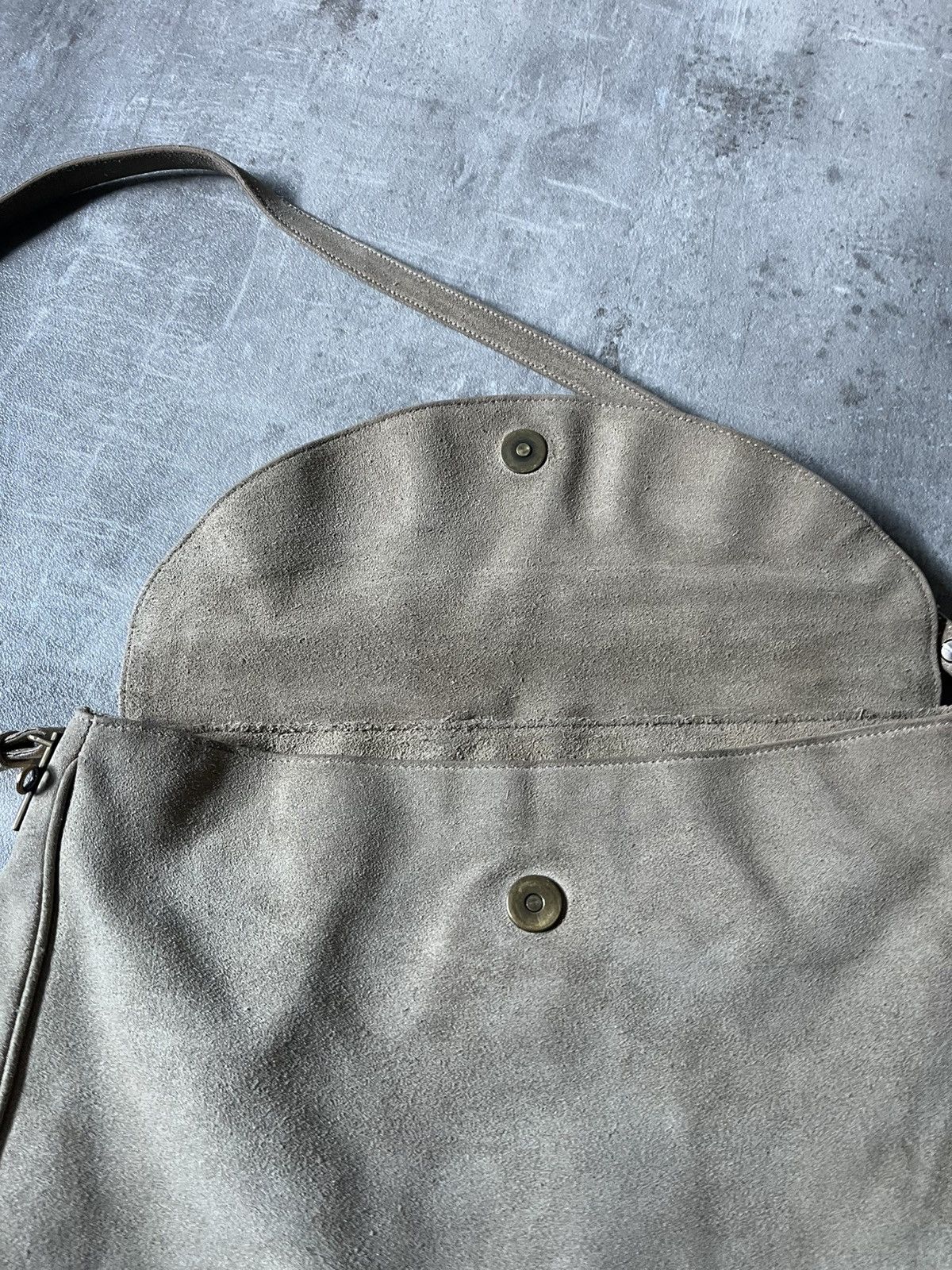 Jil Sander Vintage Jil Sander suede shoulder bag khaki green Size ONE SIZE - 11 Thumbnail