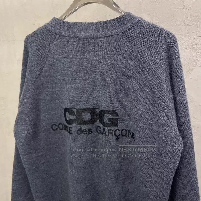 Comme des Garcons Comme Des Garcons Gray back logo open cardigan Size M / US 6-8 / IT 42-44 - 3 Thumbnail