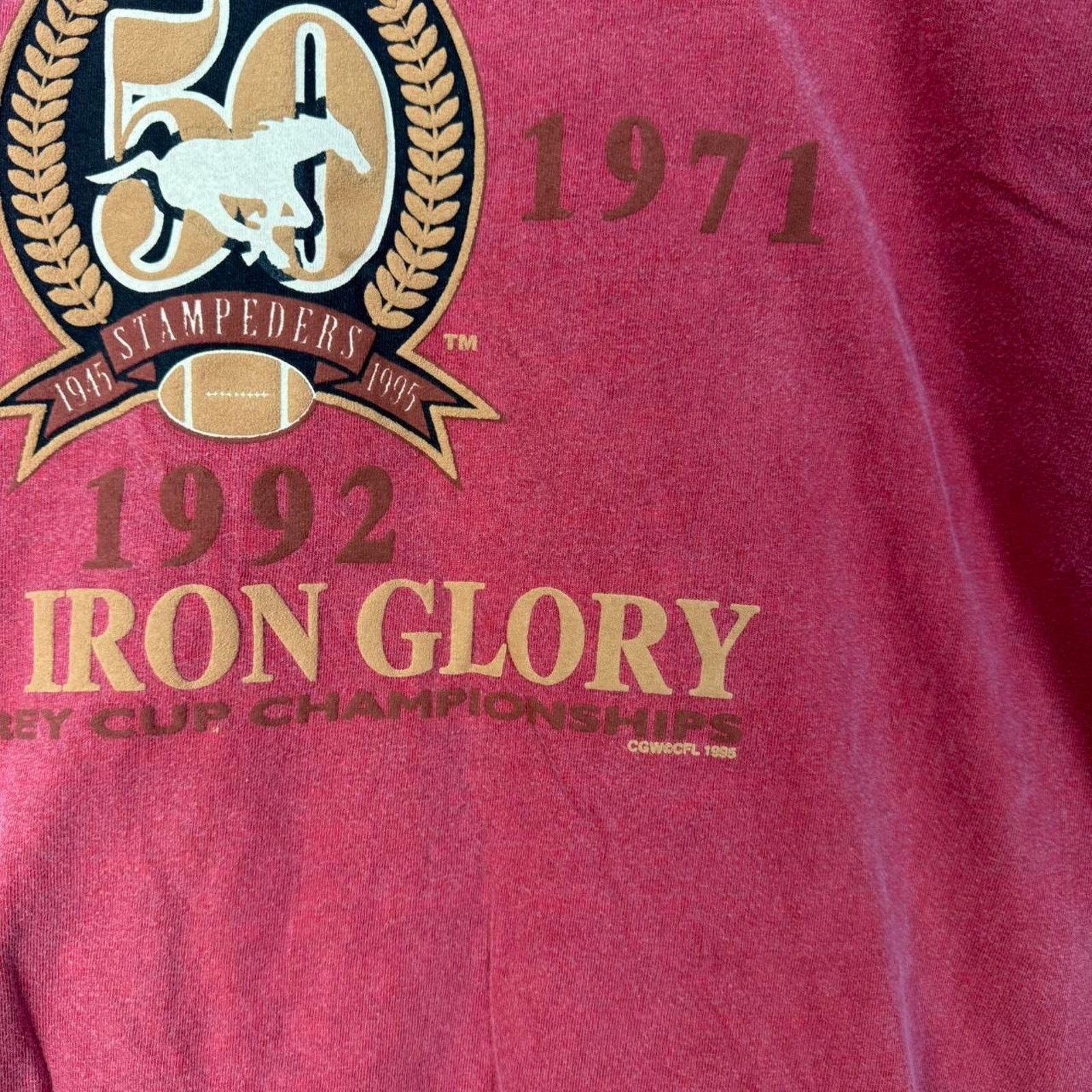 Other Vintage 1992 Calgary Stampeders Grid Iron Glory T-Shirt New Size US XXL / EU 58 / 5 - 5 Thumbnail