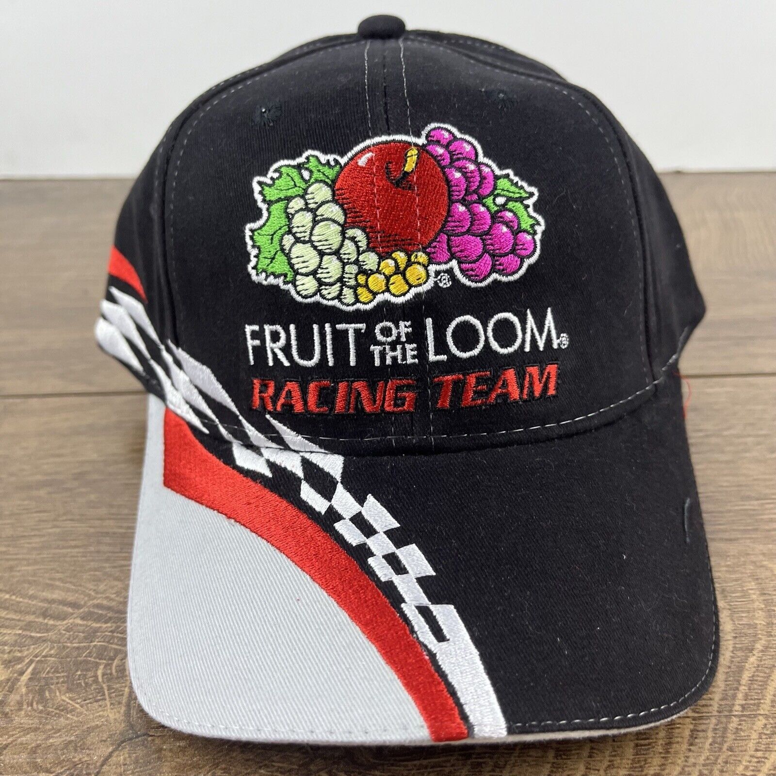 Other Fruit of the Loom Racing 55 Black Cap Hat Adjustable Hat Bla Size ONE SIZE - 4 Thumbnail