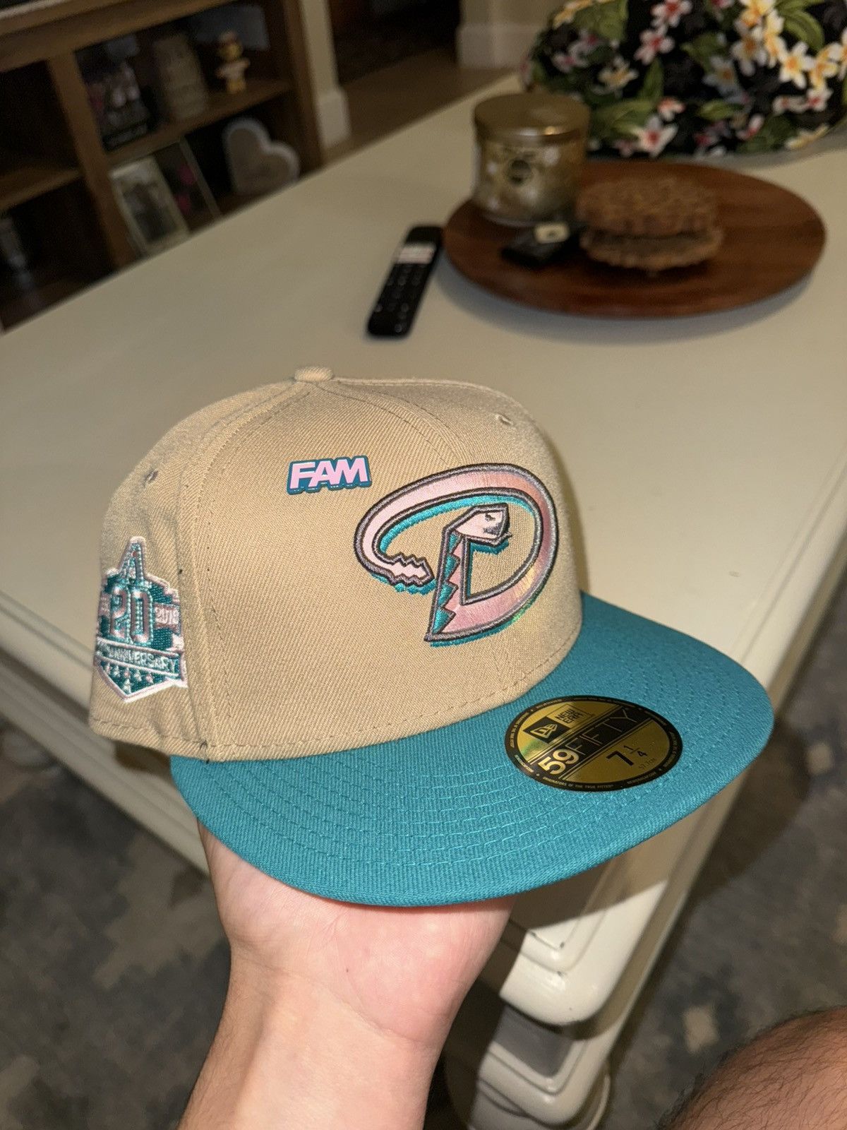 New Era 7 1/4 Arizona Diamondbacks Tan/Pink fitted Size ONE SIZE - 1 Thumbnail