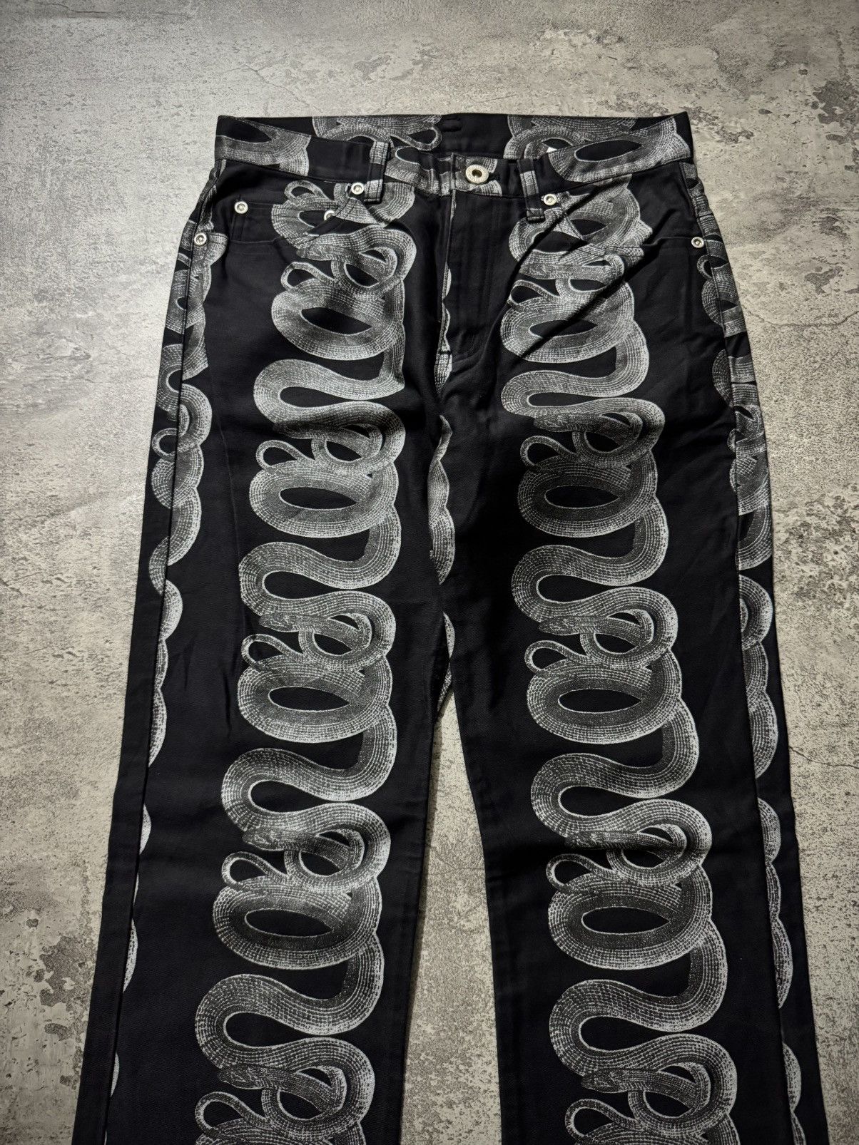 Hysteric Glamour SS98 HYSTERIC GLAMOUR SNAKE DENIM Size US 29 - 3 Thumbnail