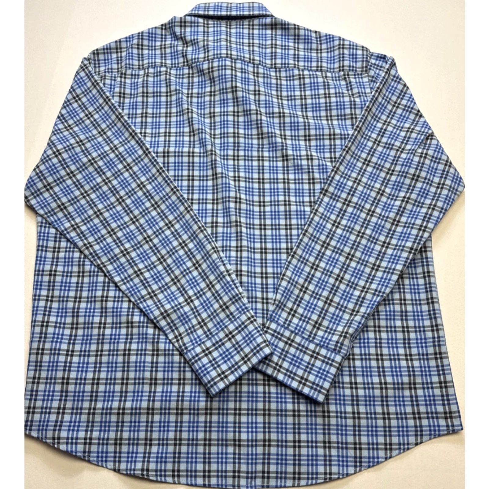 Peter Millar PETER MILLAR Summer Comfort Shirt XL Men Plaid Blue Long Sleeve Button Up Shirt Size US XL / EU 56 / 4 - 3 Thumbnail