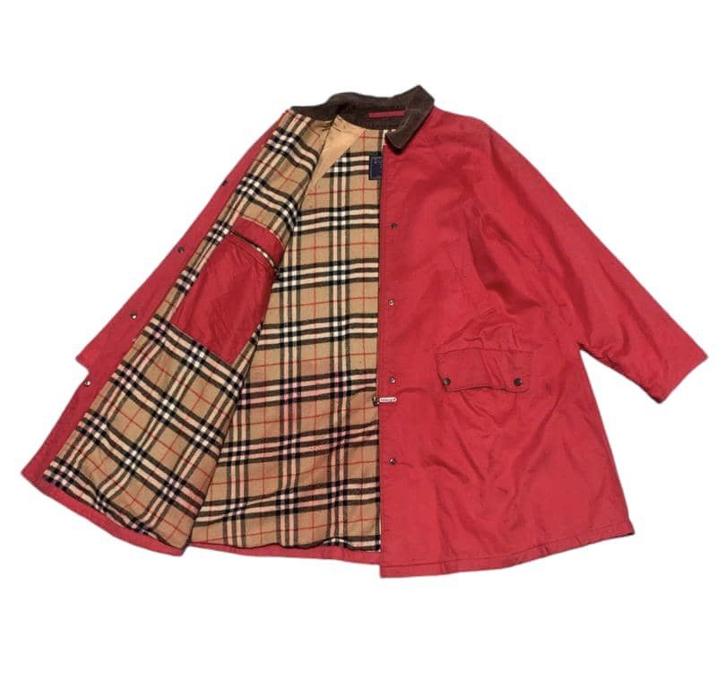 Burberry Vintage Burberrys Nova Check Long Jacket Distressed Size US L / EU 52-54 / 3 - 2 Thumbnail