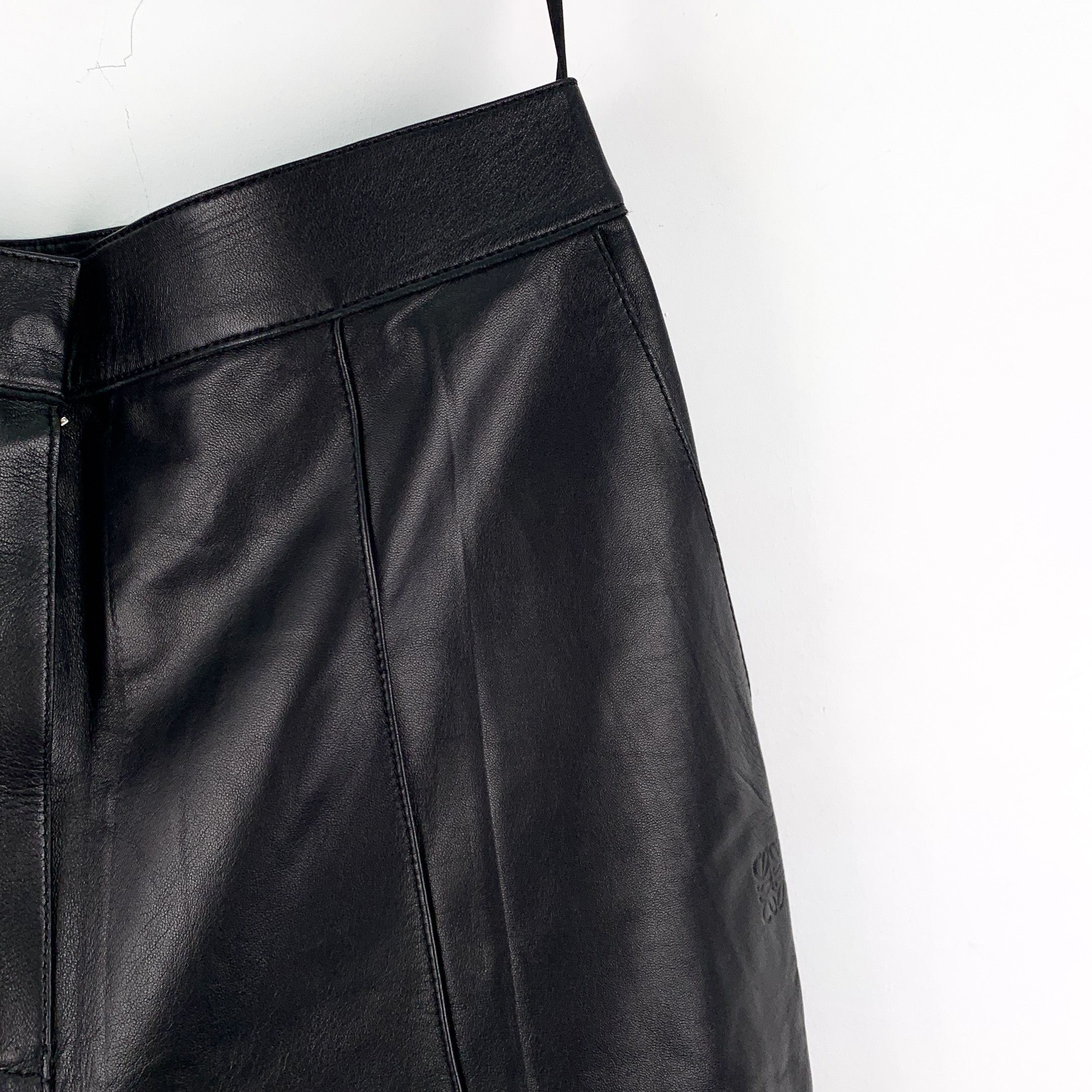 Loewe Loewe Leather Casual Pants Black (38) Size US 38 / EU 54 - 3 Thumbnail